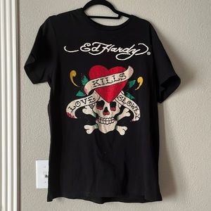 Ed Hardy Black Tee Shirt